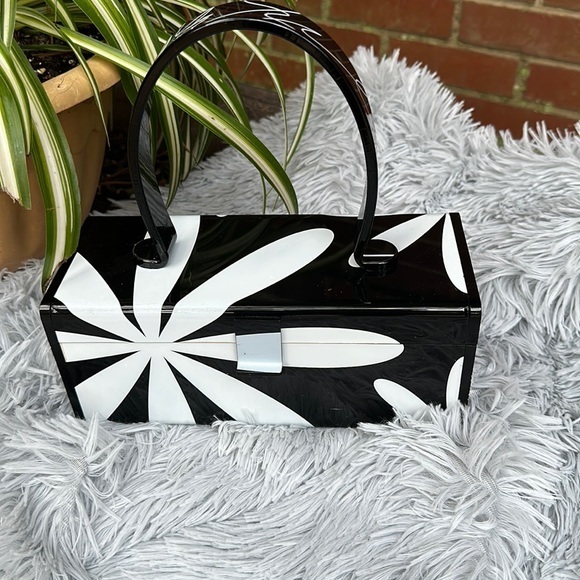 kim dalzell Handbags - - Art and fashion collide. Kim Dalzell purse. Lucite. Signed by artist. …
